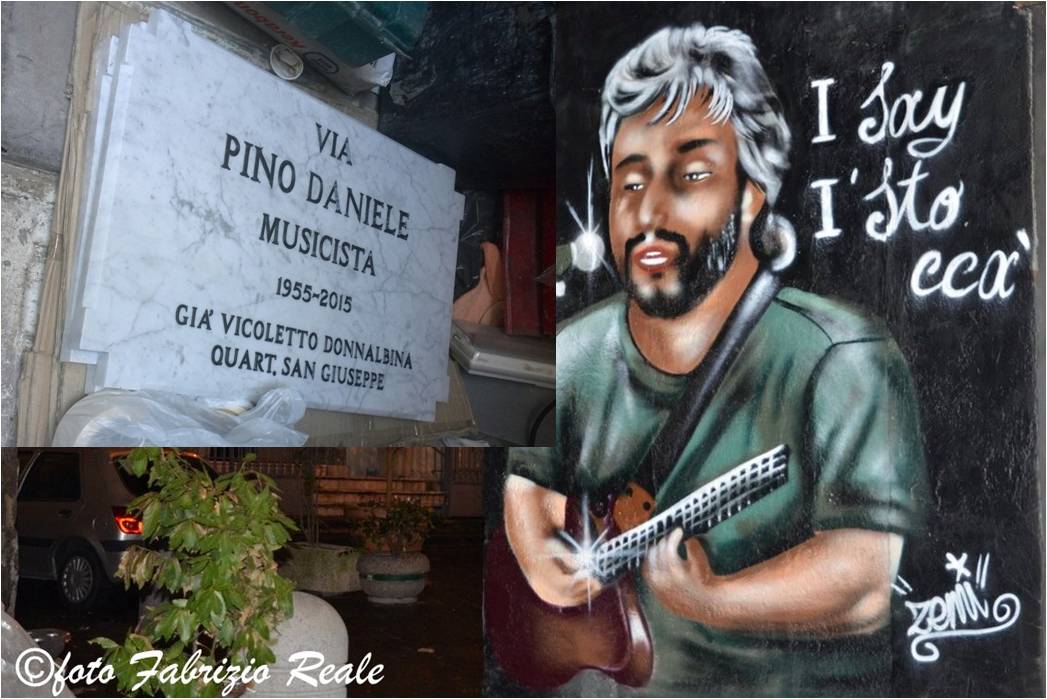 Via Pino Daniele a Napoli